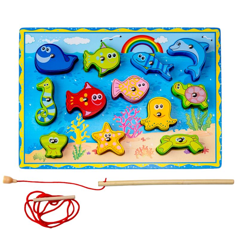 GENERICO - Rompecabeza Pesca en Alto Relieve Magnetico Marino