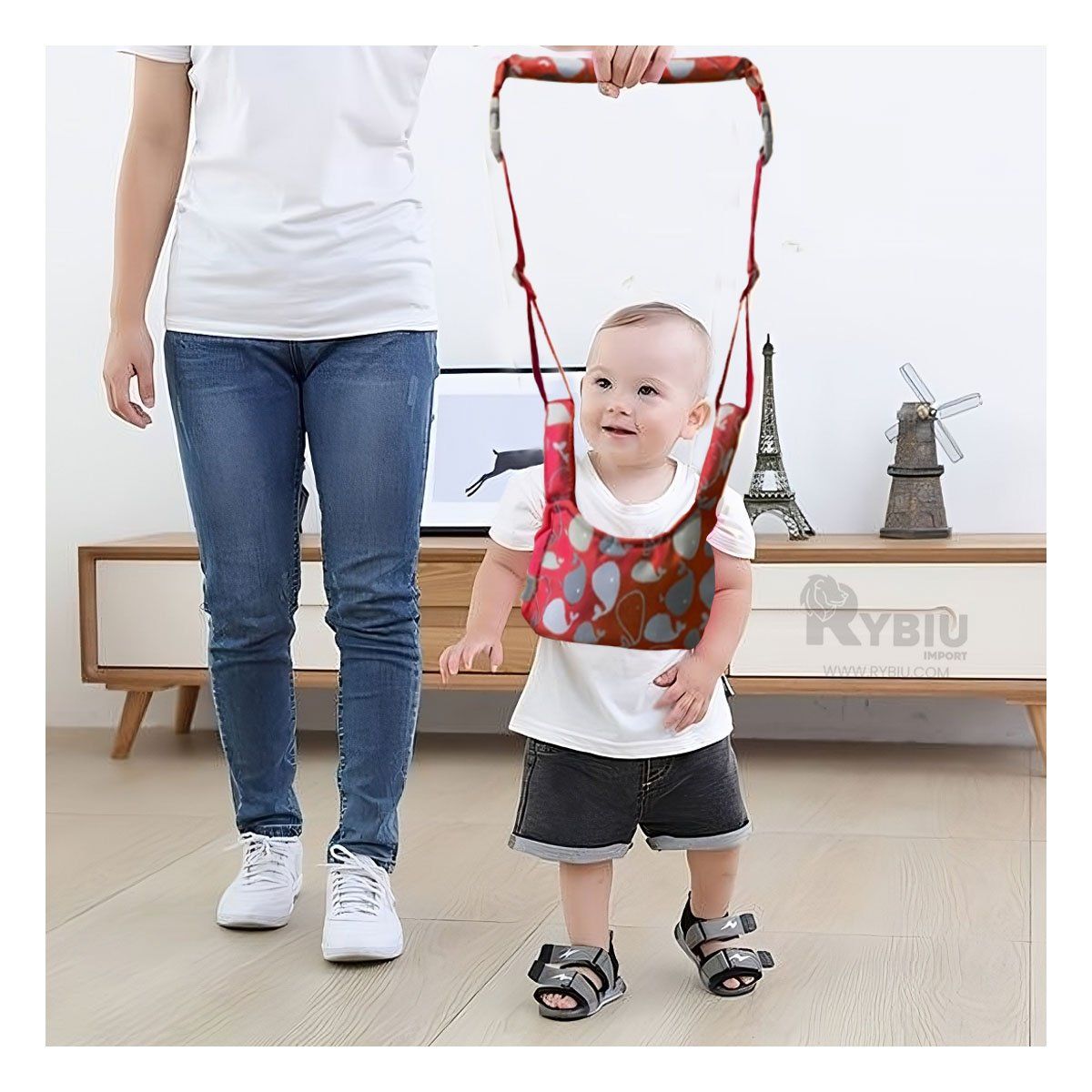 RYBIU IMPORT - Arnes Infantil para Bebe en Color Rojo Y+Regalo Agendita