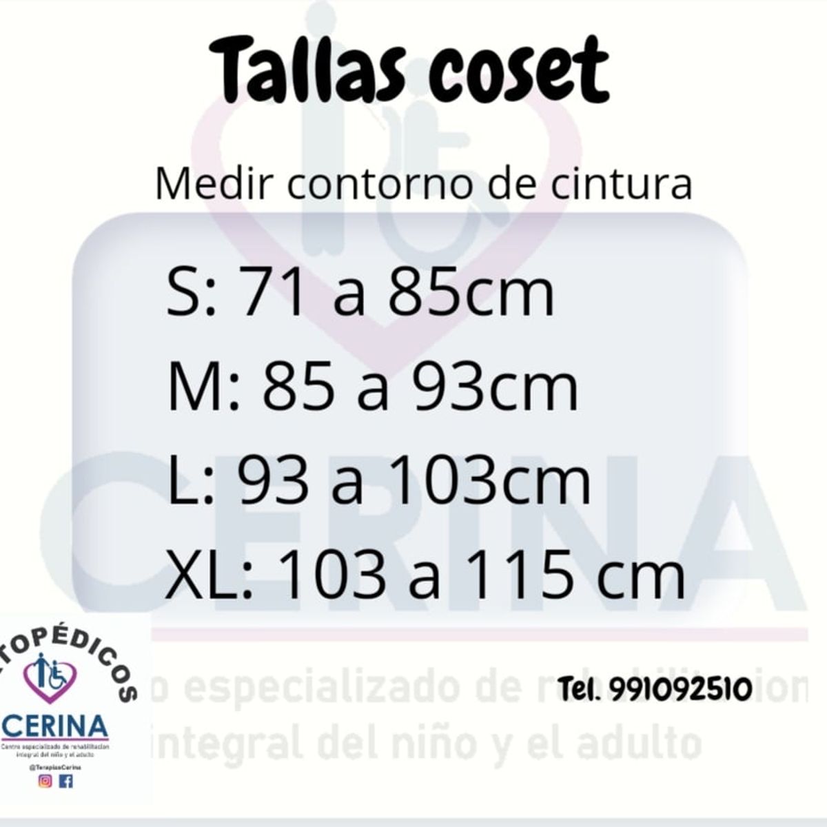 GENERICO - Corsé faja semirigido lumbosacro con varillas de aluminio talla M
