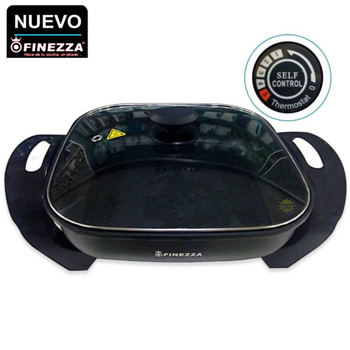 FINEZZA - Sartén Eléctrica Antiadherente 1350W FZ-136ES