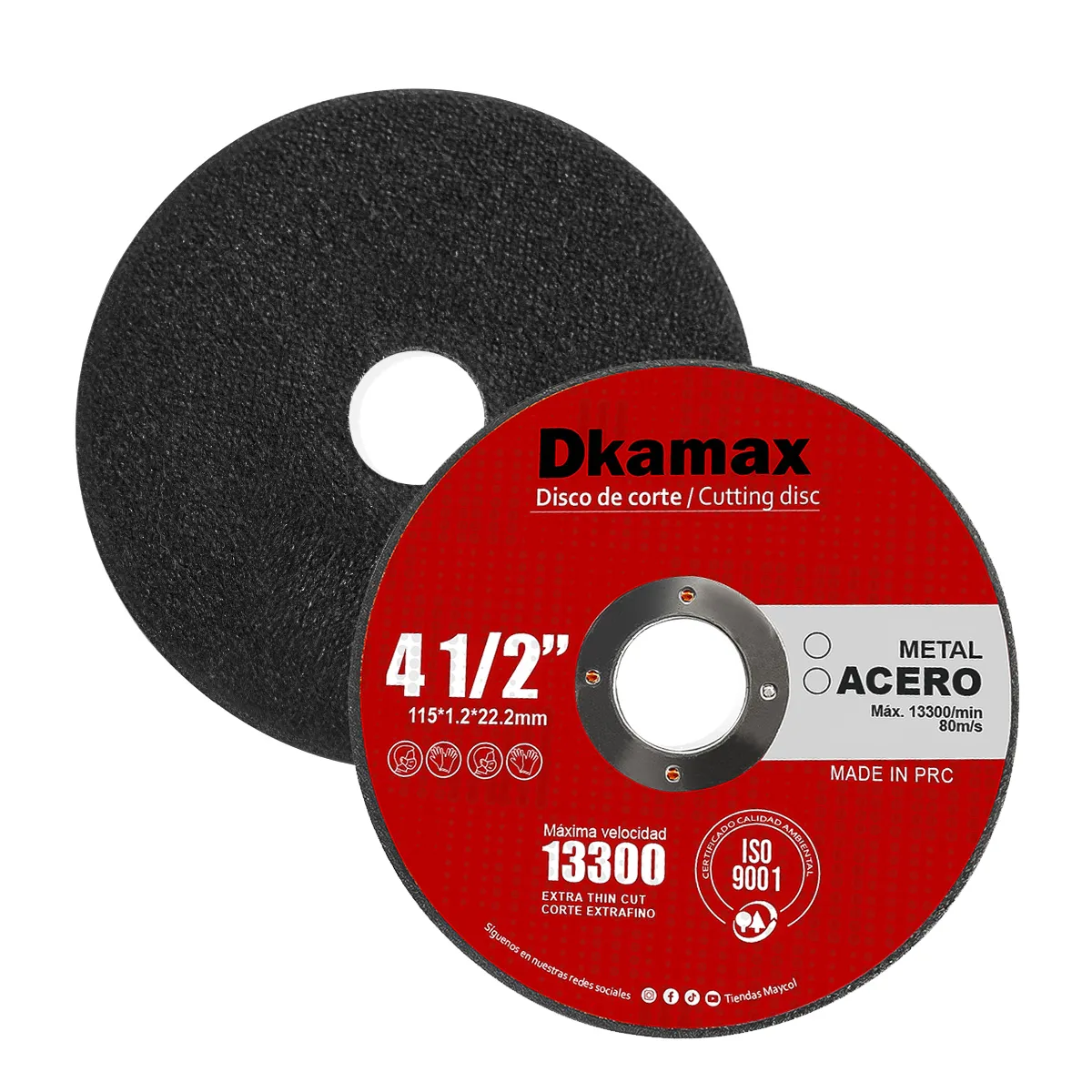 DKAMAX - 10 pzs discos de corte 4 1 / 2 " DKAMAX