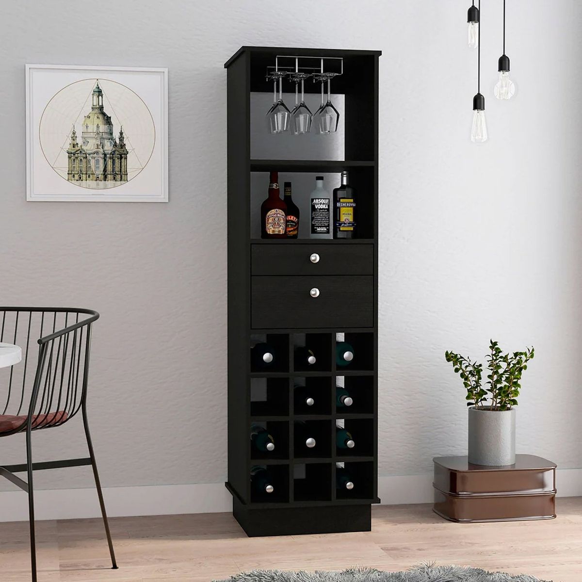 VENTITAS HOME - Bar Luciano Ventitas Home Color Negro