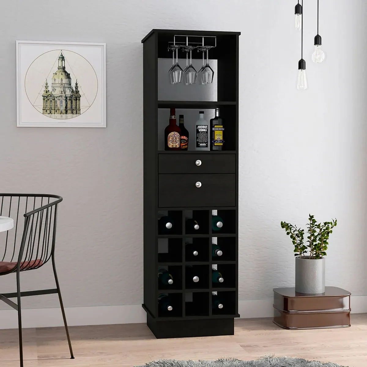 VENTITAS HOME - Bar Luciano Ventitas Home Color Negro