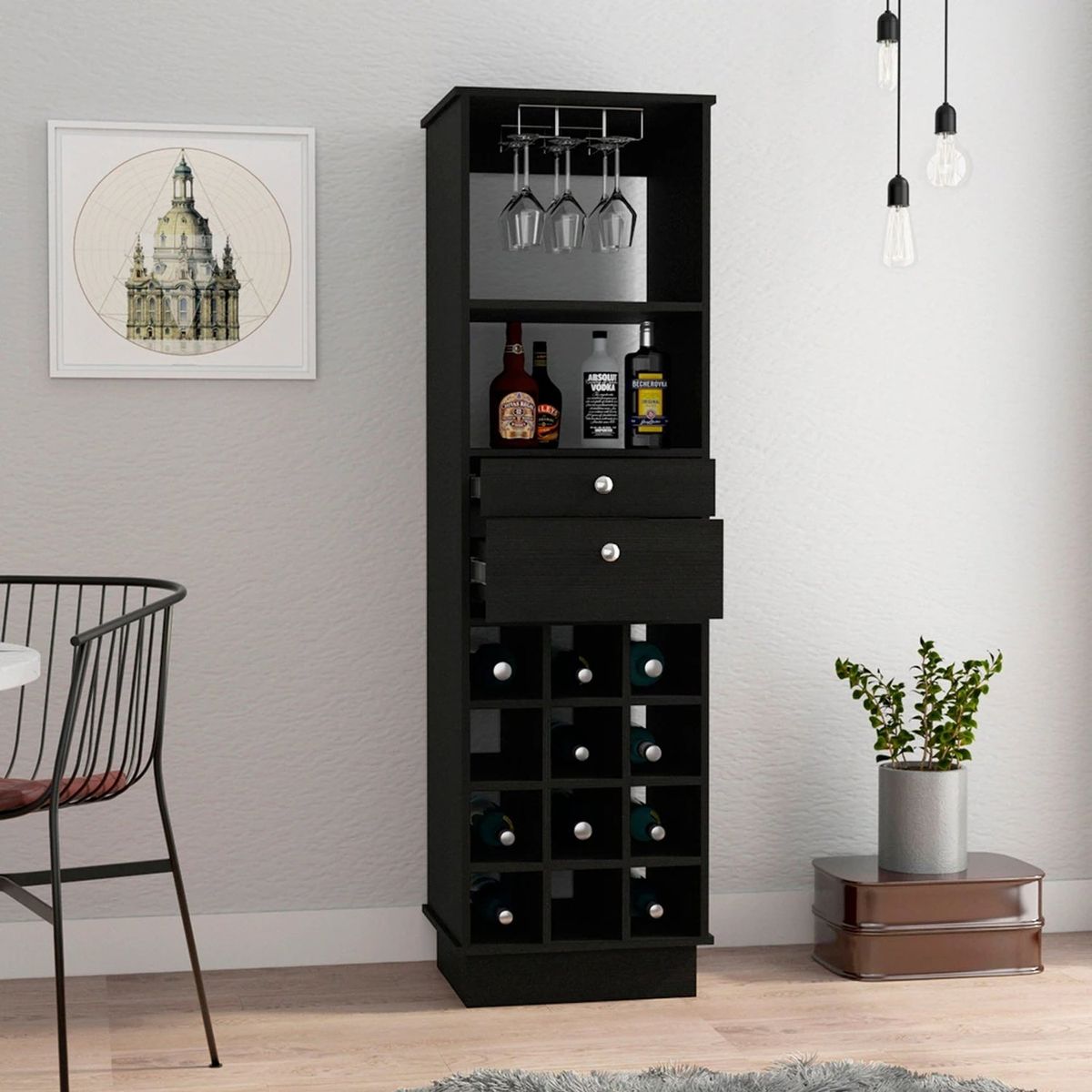 VENTITAS HOME - Bar Luciano Ventitas Home Color Negro