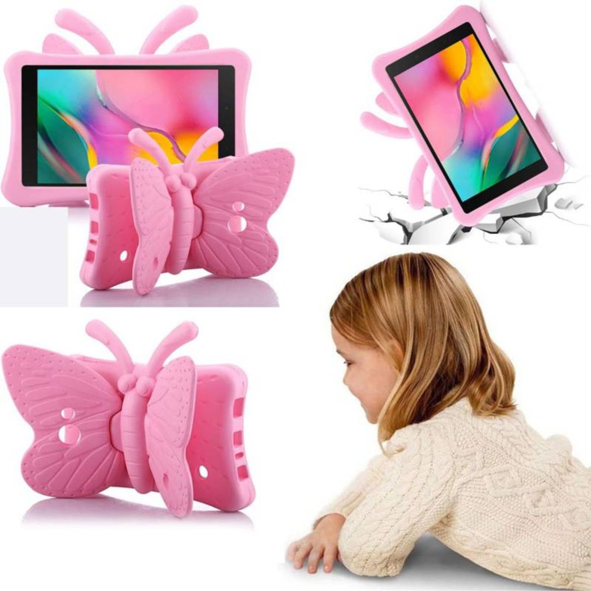 GENERICO - Protector para tablet Advance 7 mariposa