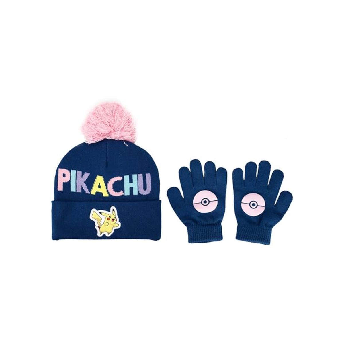 POKEMON - Pokemon Gorro con Guantes Niñas Exclusivo Pikachu