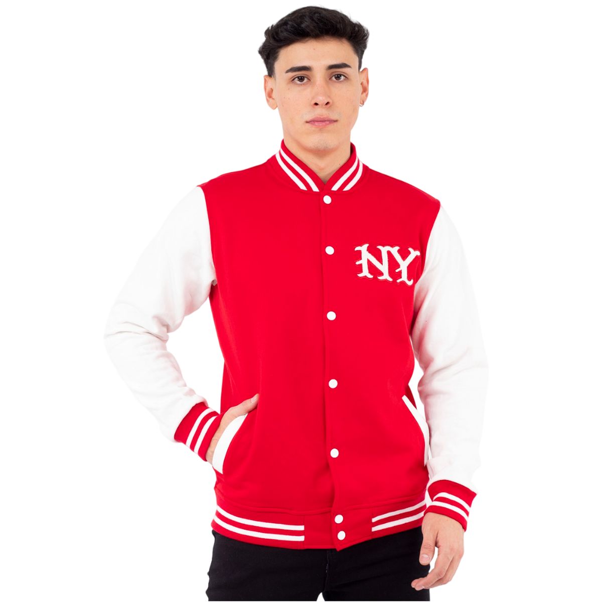 NEW YORK STARS - Casaca Modelo Americana - NY-Rojo