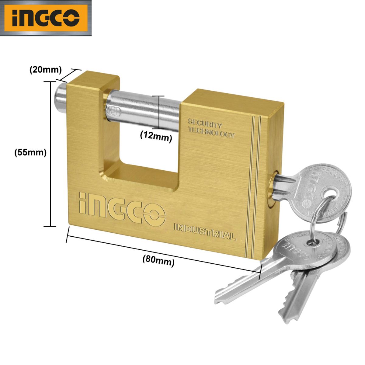 INGCO TOOLS - Candado Jumbo INGCO 80mm DBBPL0802