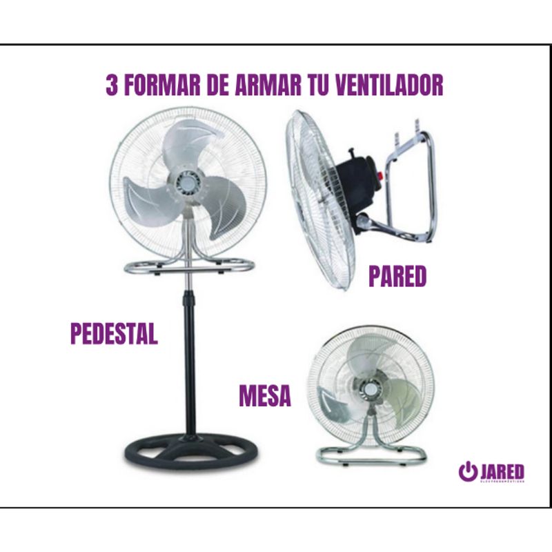 GENERICO - Ventilador De 5 Aspas 3 En 1 De 18″ 200W  BK-8219VI