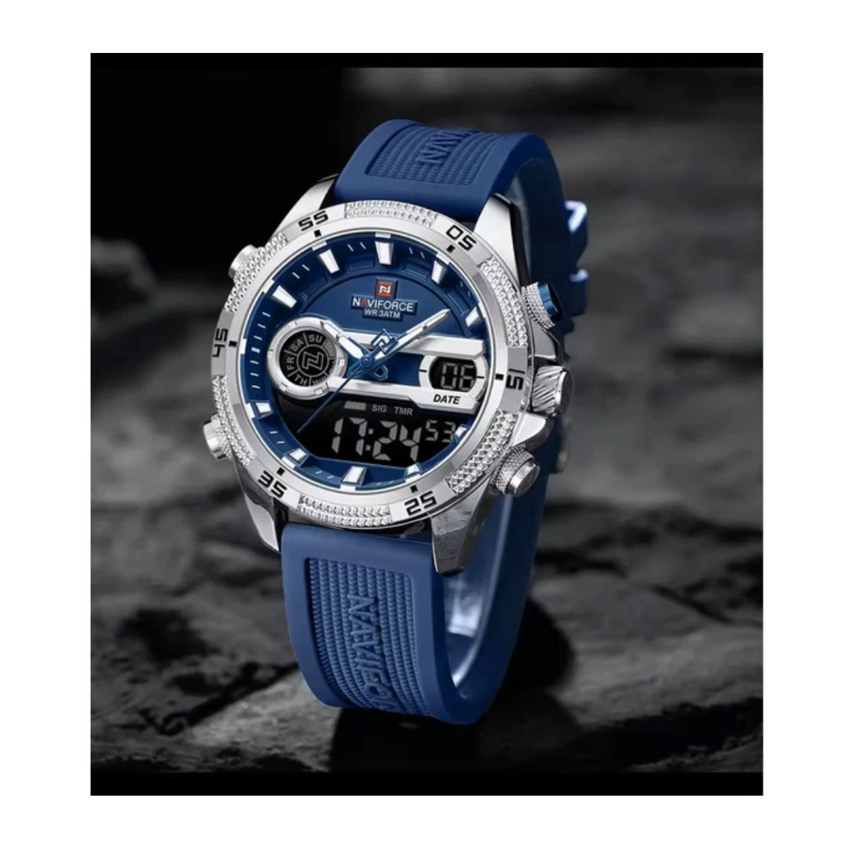 NAVIFORCE - RELOJ NAVIFORCE azul y plateado para hombre NF9223 N62