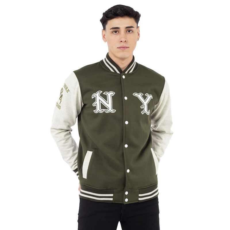 NEW YORK STARS - Casaca Modelo Americana-NY 84- Verde Militar -