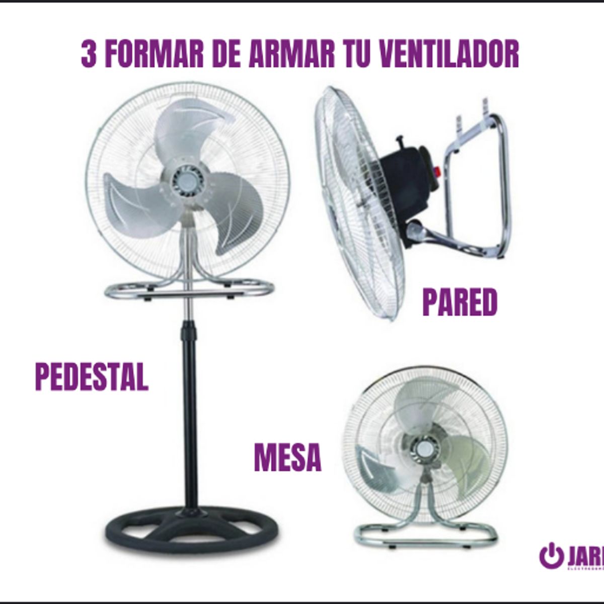 GENERICO - Ventilador De 5 Aspas 3 En 1 De 18″ 200W  BK-8219VI