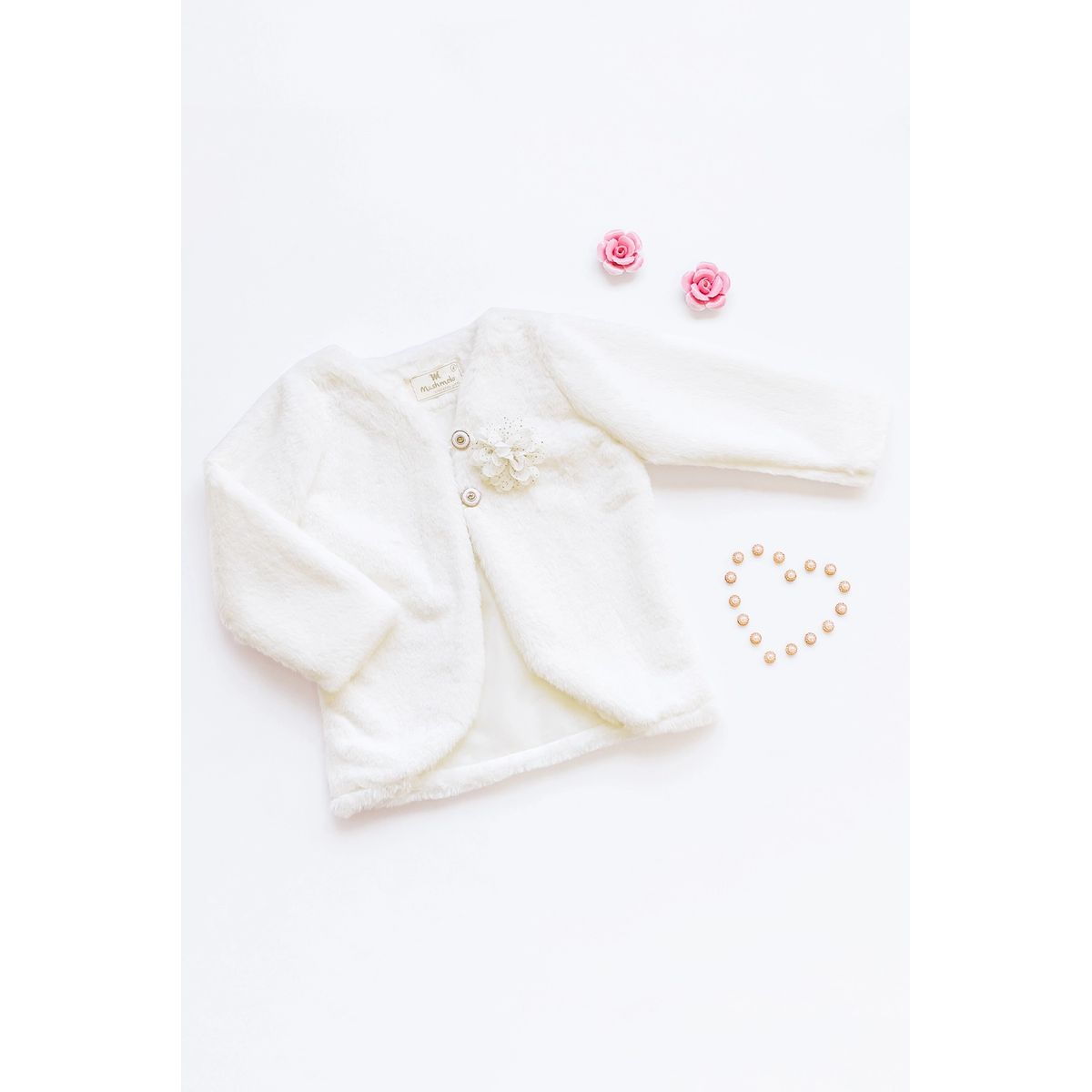 KIDS MASHMELO - Chaqueta Crop De Peluche Para Niña Kids Mashmelo