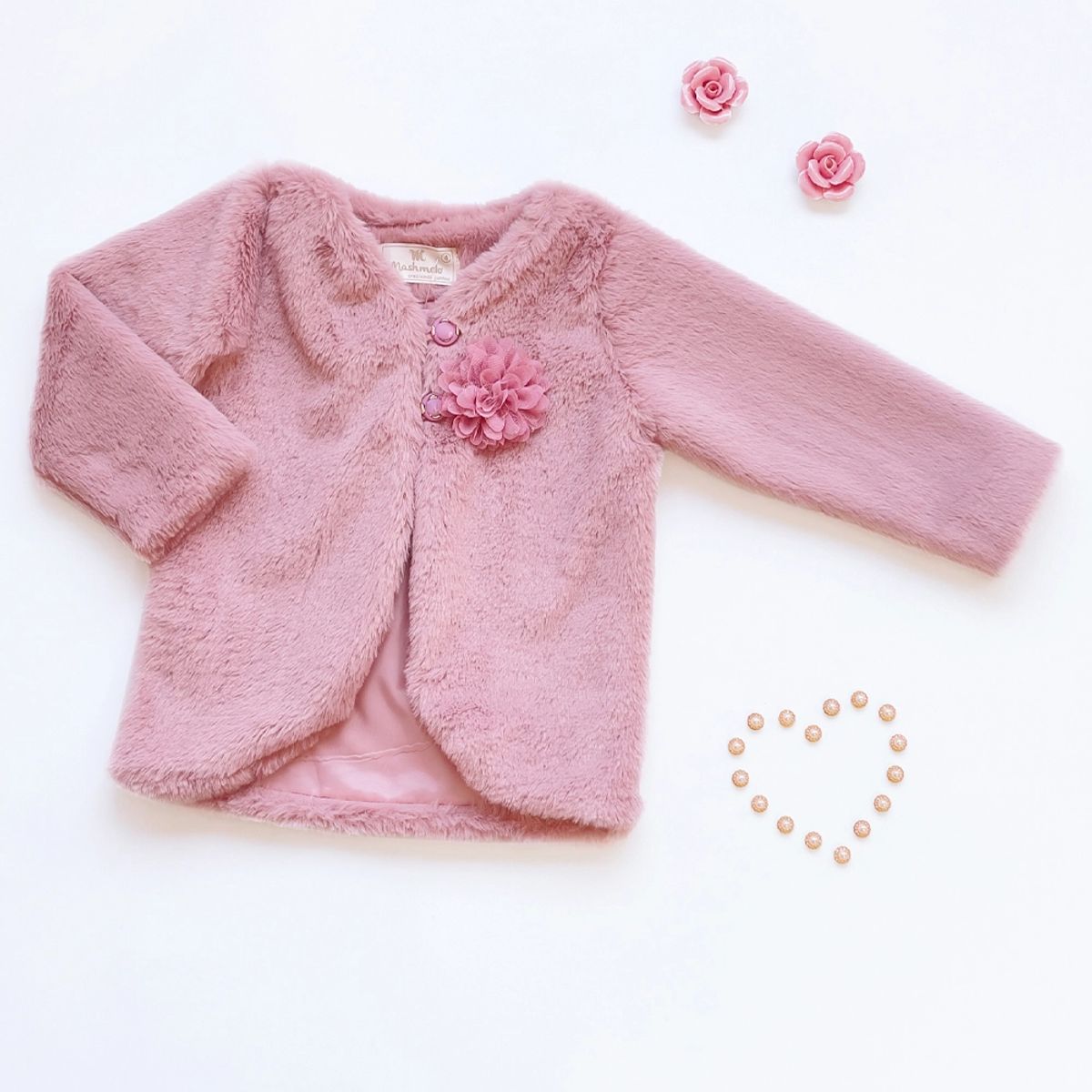 KIDS MASHMELO - Chaqueta Crop De Peluche Para Niña Kids Mashmelo