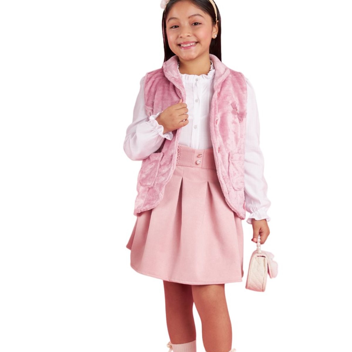 KIDS MASHMELO - Chaleco De Peluche Para Niña Kids Mashmelo