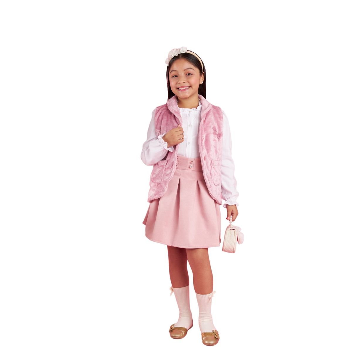 KIDS MASHMELO - Chaleco De Peluche Para Niña Kids Mashmelo