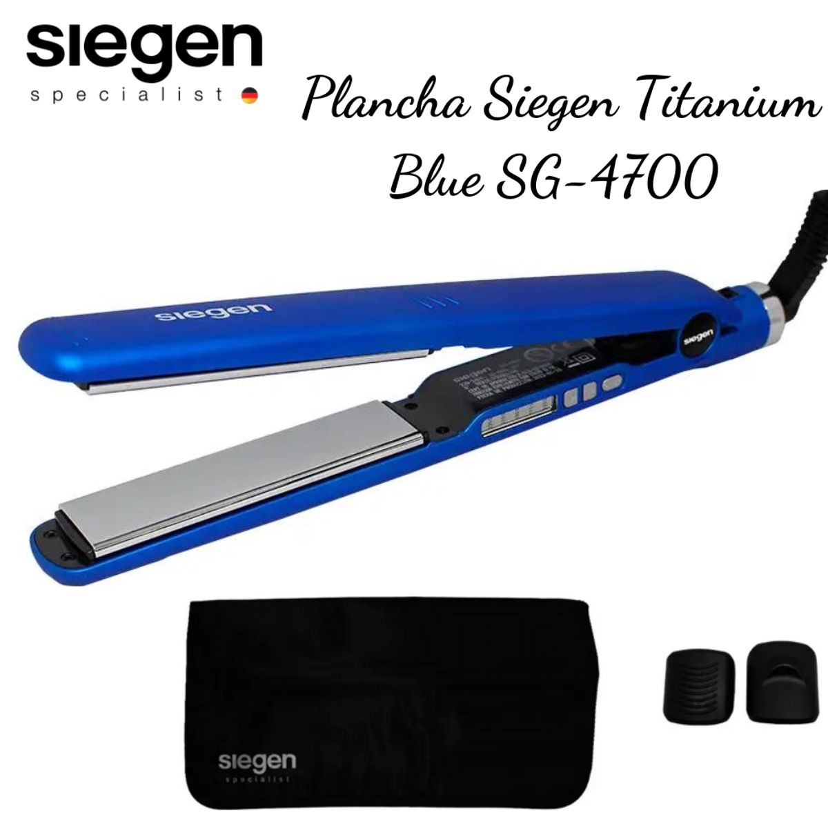 SIEGEN - Plancha Alisadora Siegen Titanium Placas Flotantes SG4700
