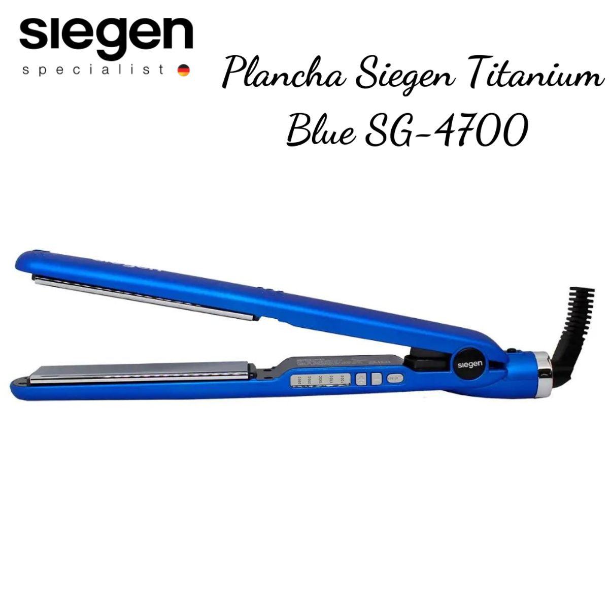 SIEGEN - Plancha Alisadora Siegen Titanium Placas Flotantes SG4700