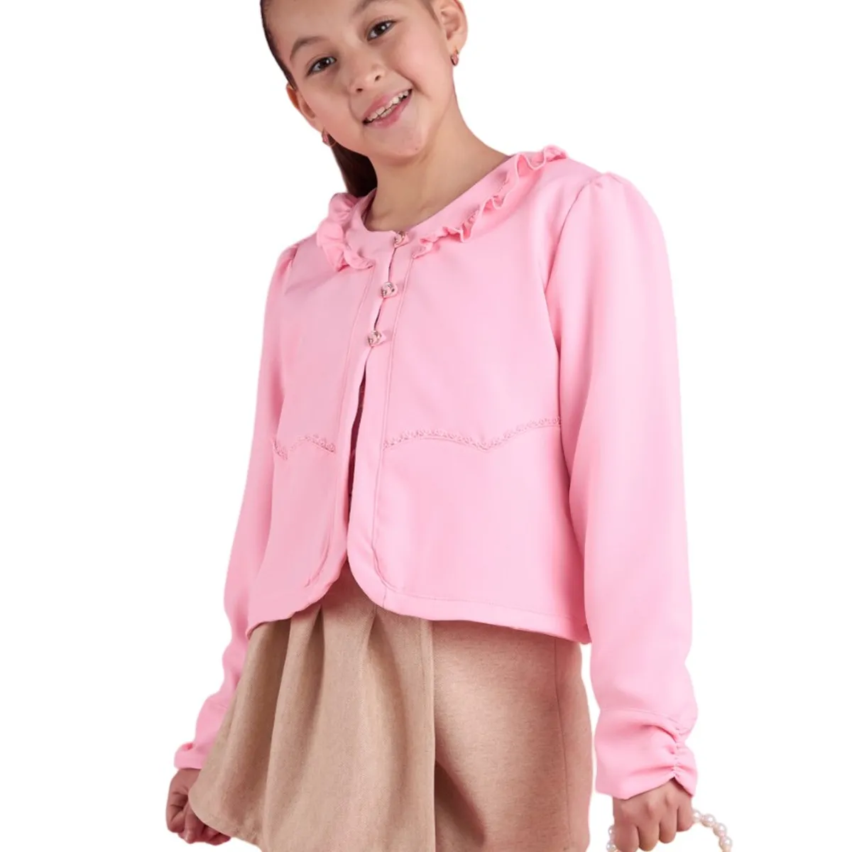 KIDS MASHMELO - Blazer De Catania Con Corte Corazon Para Niña Kids Mashmelo