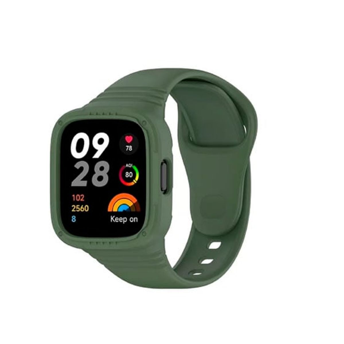 GENERICO - Correa Silicone Completo para Xiaomi Redmi Watch 3 Active Verde Militar