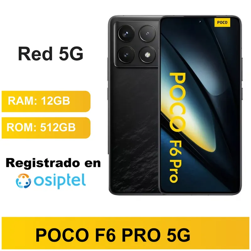 XIAOMI - POCO F6 PRO 5G 12GBRAM 512GB NEGRO CAJA SELLADA