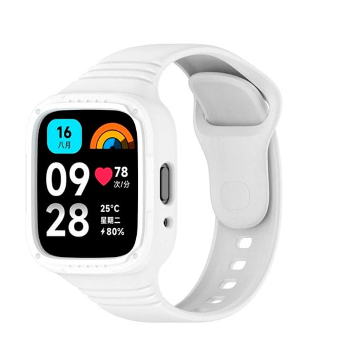 GENERICO - Correa Silicone Completo para Xiaomi Redmi Watch 3 Active Blanco