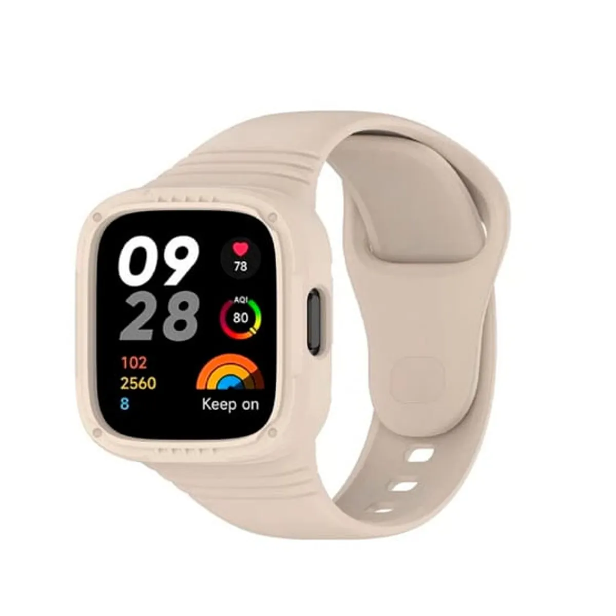 GENERICO - Correa Silicone para Xiaomi Redmi Watch 3 Lite Beige