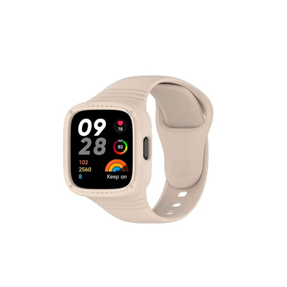 GENERICO - Correa Silicone para Xiaomi Redmi Watch 3 Lite Beige