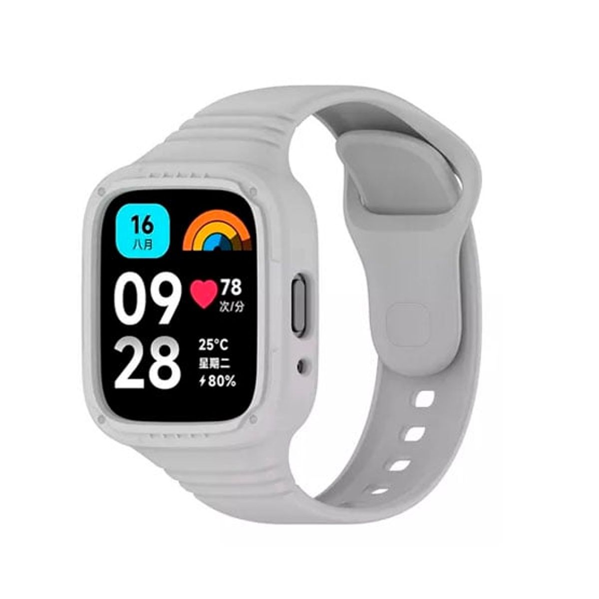 GENERICO - Correa Silicone Completo para Xiaomi Redmi Watch 3 Active Gris