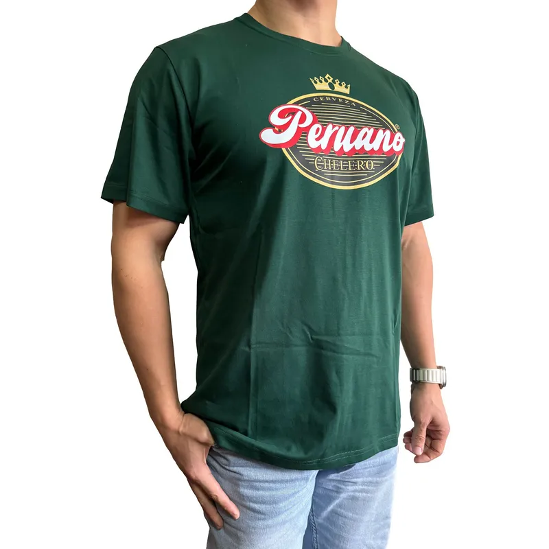 GENERICO - Polo Hombre manga corta diseño Peruano Chelero - Verde