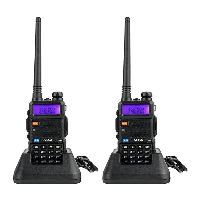 SEISA - Radio WalkieTalkie Stuv5r Pack 1 Unid Doble Banda Seisa