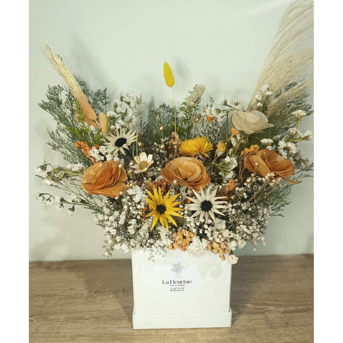 GENERICO - Box Arreglo flores Amarillas Flores de Otoño Día de la Madre