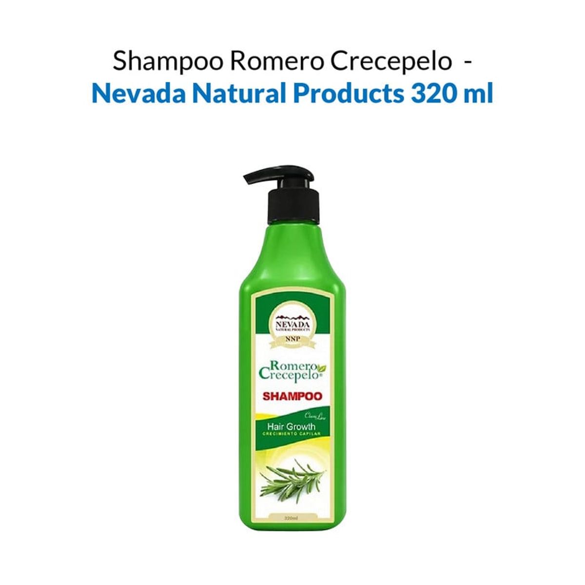 NEVADA NATURAL PRODUCTS - Shampoo Romero Crecepelo 320ml