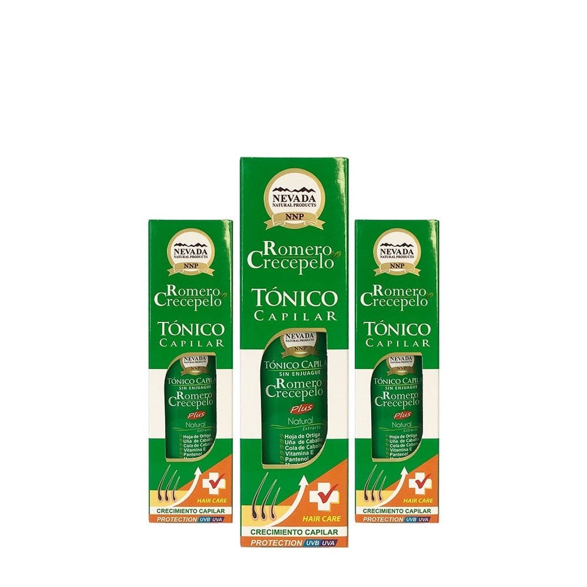 NEVADA NATURAL PRODUCTS - Tónico Capilar Romero Crecepelo Nevada 100ml 3 Unidades