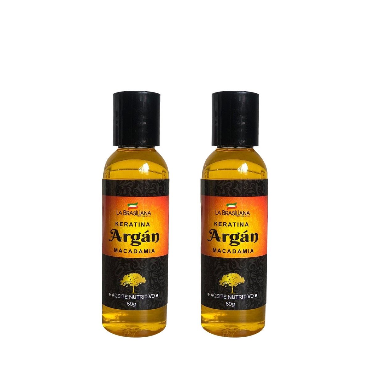 LA BRASILIANA - Aceite Nutritivo Argan La Brasiliana 60G 2 Unidades