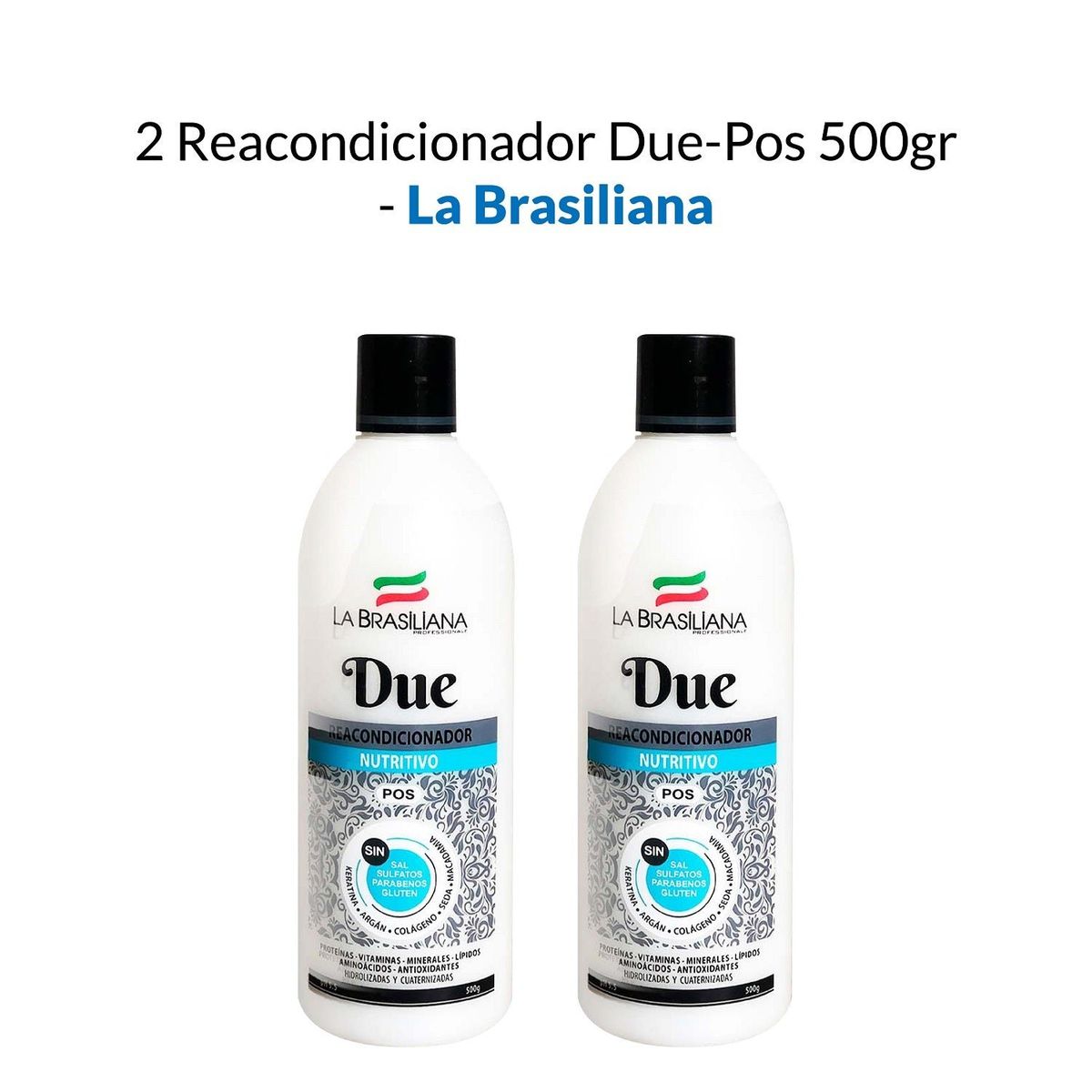 LA BRASILIANA - Reacondicionador Due Pos La Brasiliana 500Gr 2 Unidades