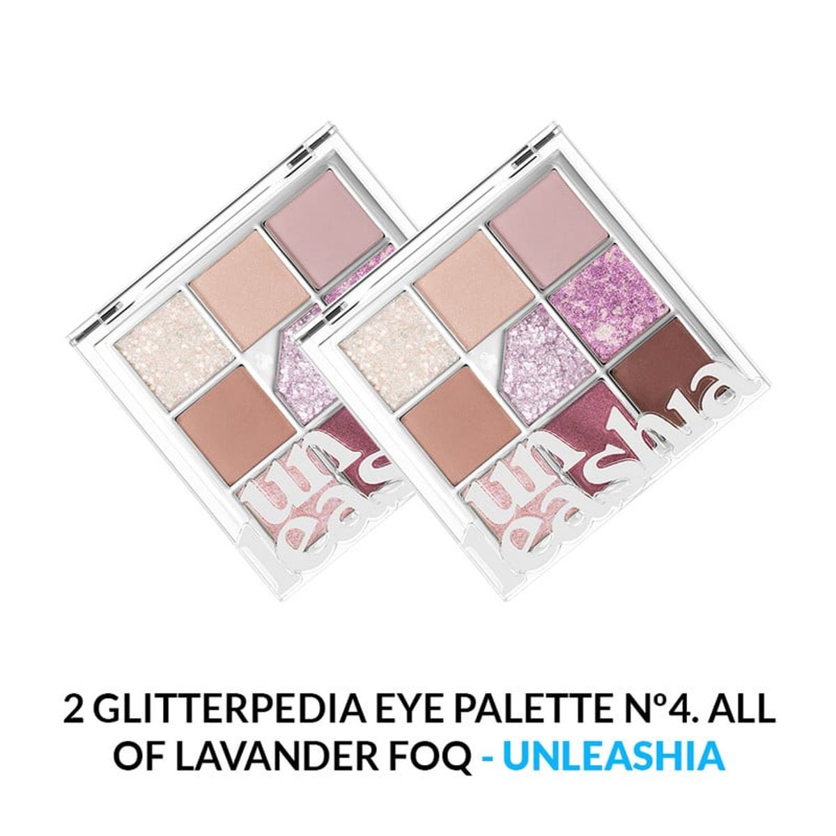 UNLEASHIA - Glitterpedia Eye Palette Unleashia Nº4 All Of Lavender Fog 2 Unidades