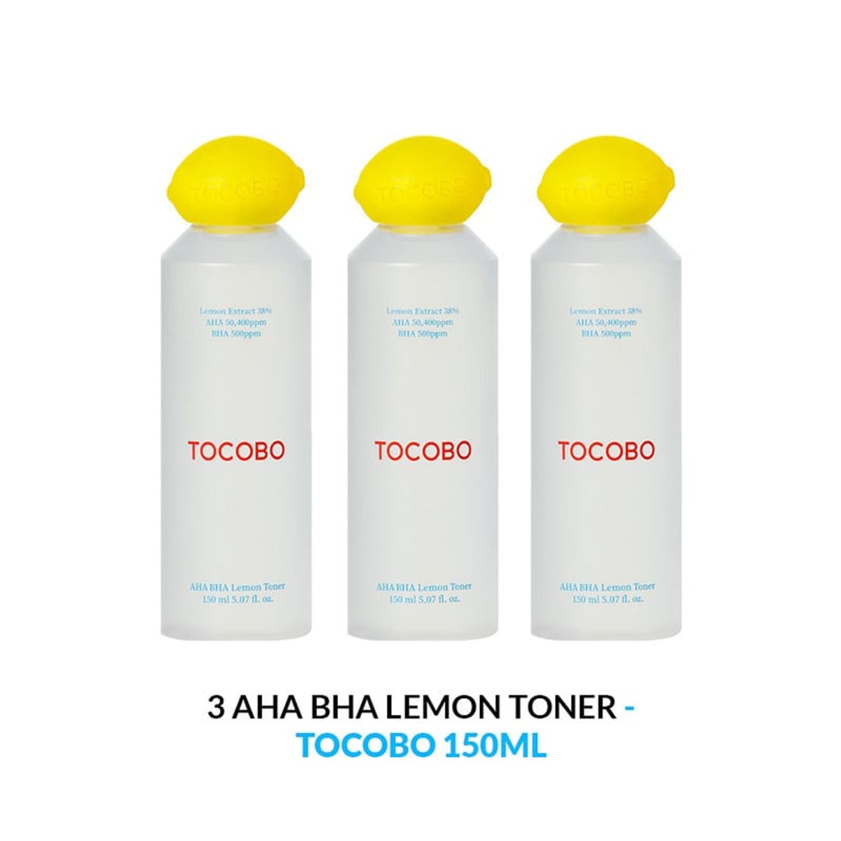 TOCOBO - Aha Bha Lemon Toner Tocobo 150ml 3 Unidades
