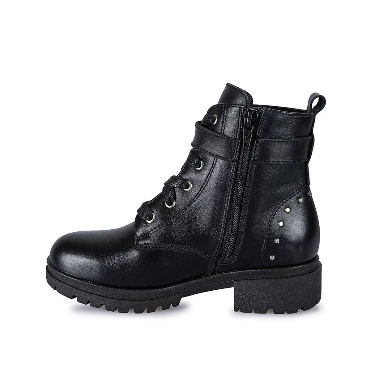 RABBIT - Botin Derby Casual YADIRA-121 Negro Rabbit Cuero