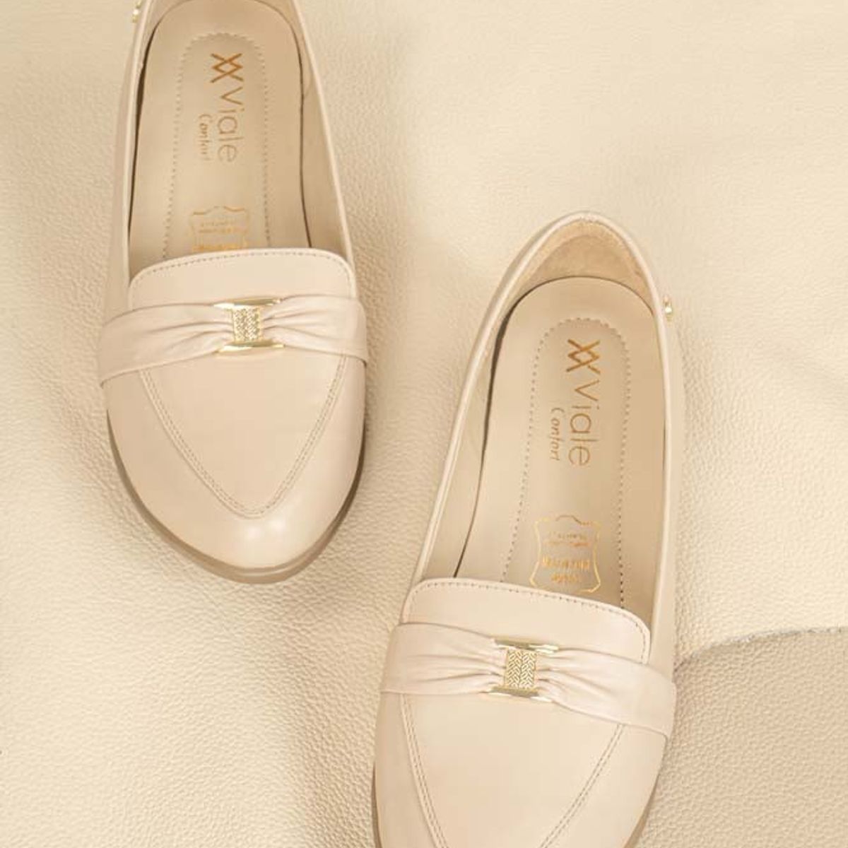 VIALE - Zapato Mocasín Casual ECO-2422 PaloRosa Viale Cuero