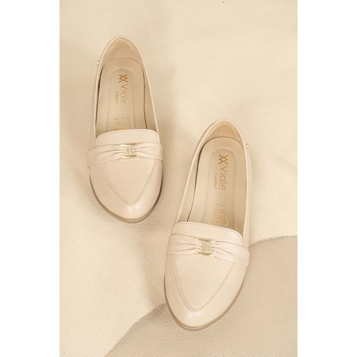 VIALE - Zapato Mocasín Casual ECO-2422 PaloRosa Viale Cuero