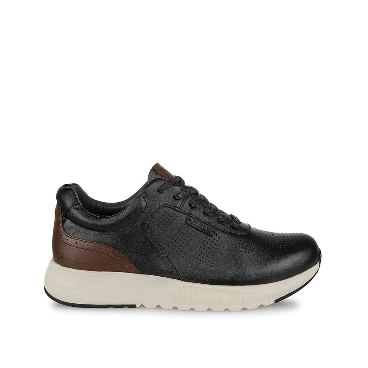 VIALE - Zapatilla Casual JOSE-035 Negro Viale Homme Cuero