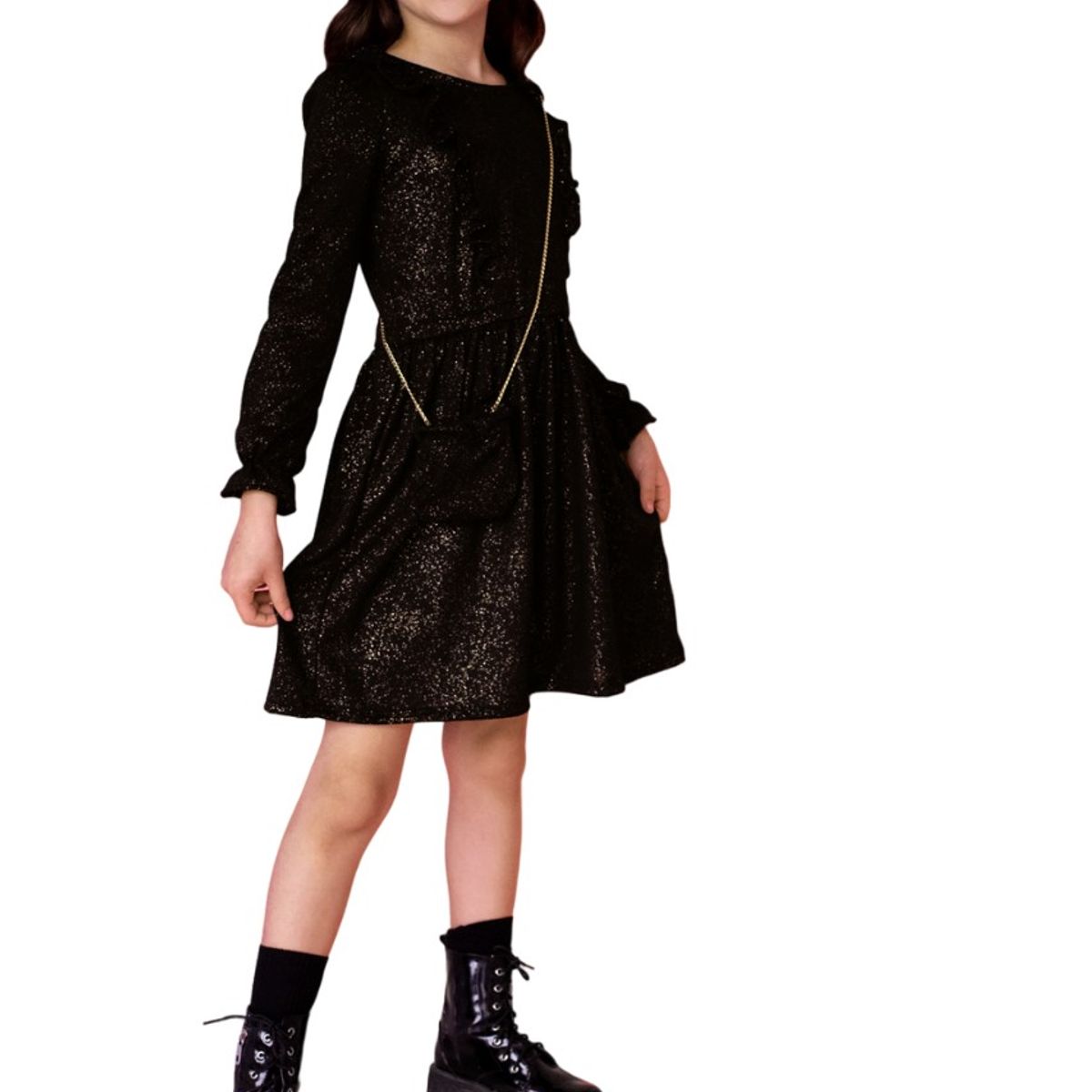 KIDS MASHMELO - Vestido Angora Con Foil Para Niña Kidsmashmelo