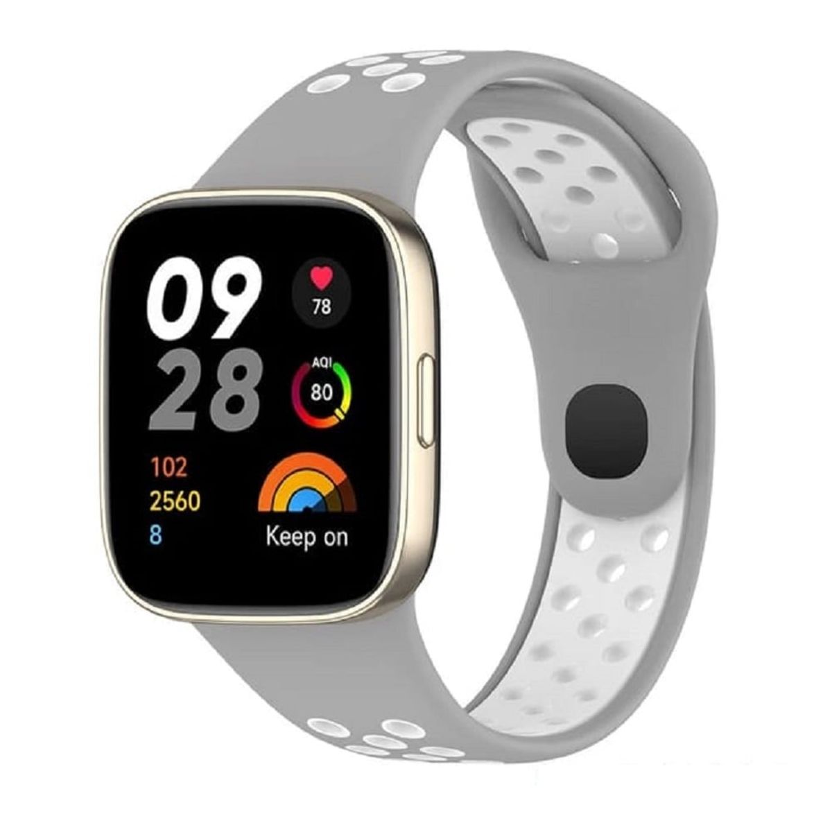 GENERICO - CORREA DEPORTIVA PARA XIAOMI REDMI WATCH 3 ACTIVE Y LITE - PLOMO