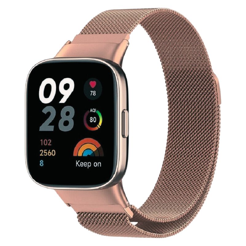 GENERICO - CORREA MILANESE PARA XIAOMI REDMI WATCH 3 - ROSA