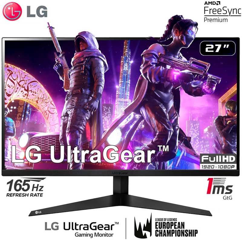 LG - Monitor LG Ultragear 27GQ50F-B 27 FHD 1920 x 1080 1ms 165Hz