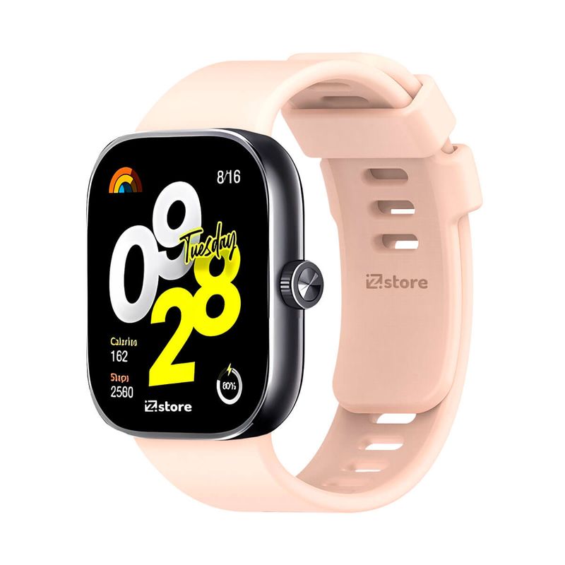 GENERICO - CORREA DE SILICONA PARA XIAOMI REDMI WATCH 4 - ROSA