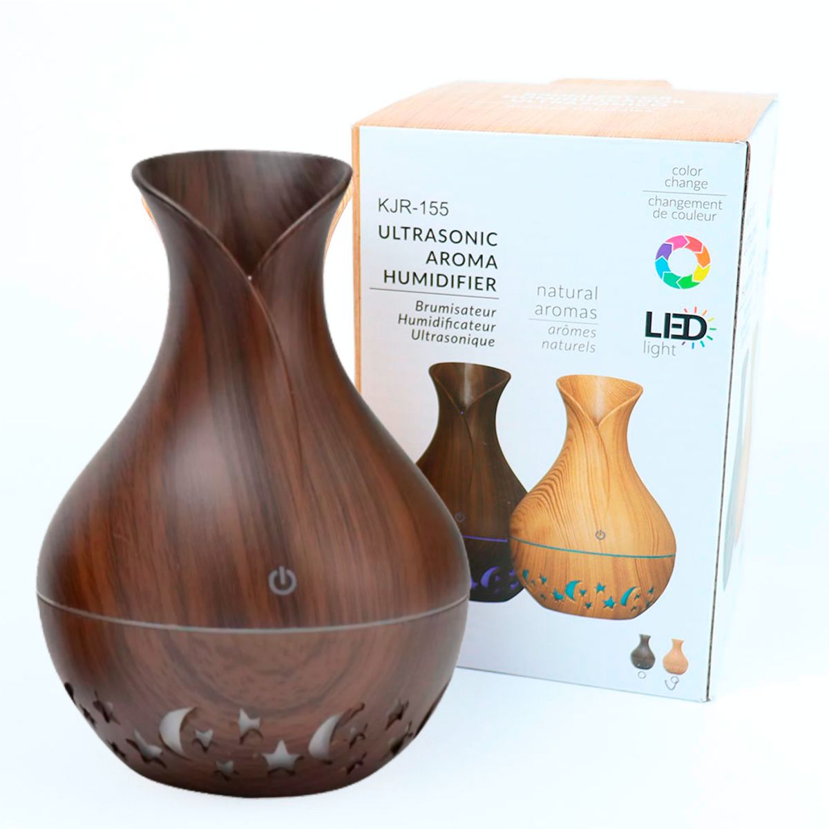 SEISA - Humidificador Purificador de Aroma 130 ML con Luces Led 7 Colores