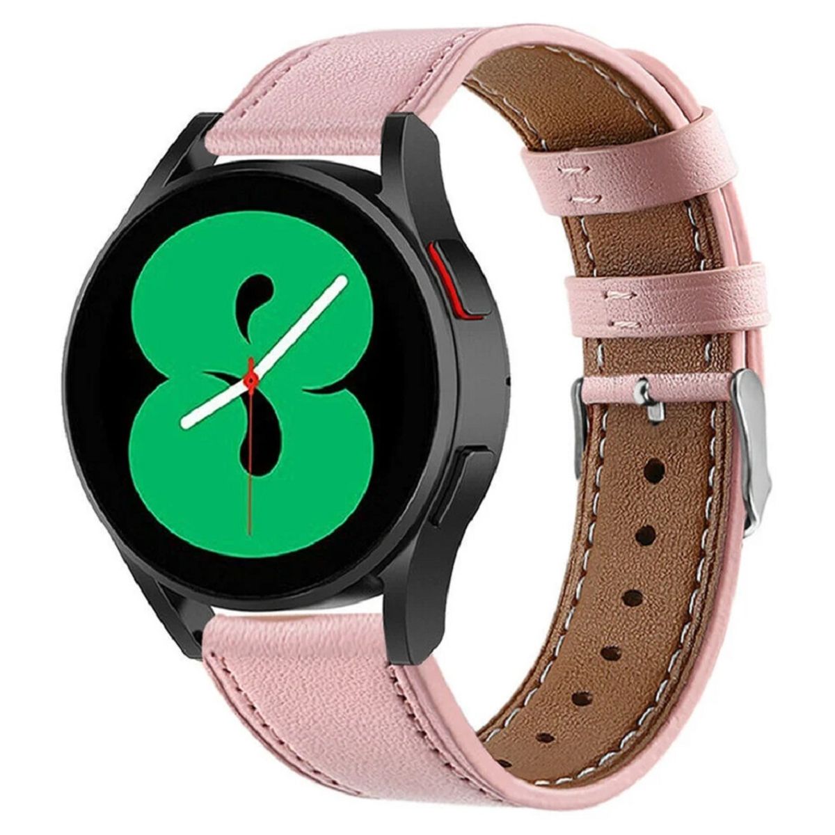 GENERICO - CORREA DE CUERO PARA SAMSUNG WATCH 4 - 5 - 5 PRO - 6 ROSA