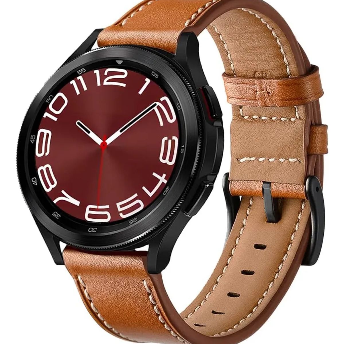 GENERICO - CORREA DE CUERO PARA SAMSUNG WATCH 4 - 5 - 5 PRO - 6 MARRON